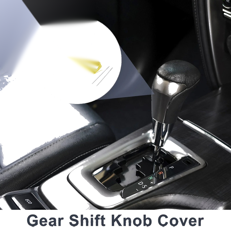 Toyota Tacoma Gear Shift Knob Cover Black Carbon Fiber Yellow (2016–2022)