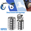 10pcs 6x22x7mm Double Metal Shield Deep Groove Ball Bearings