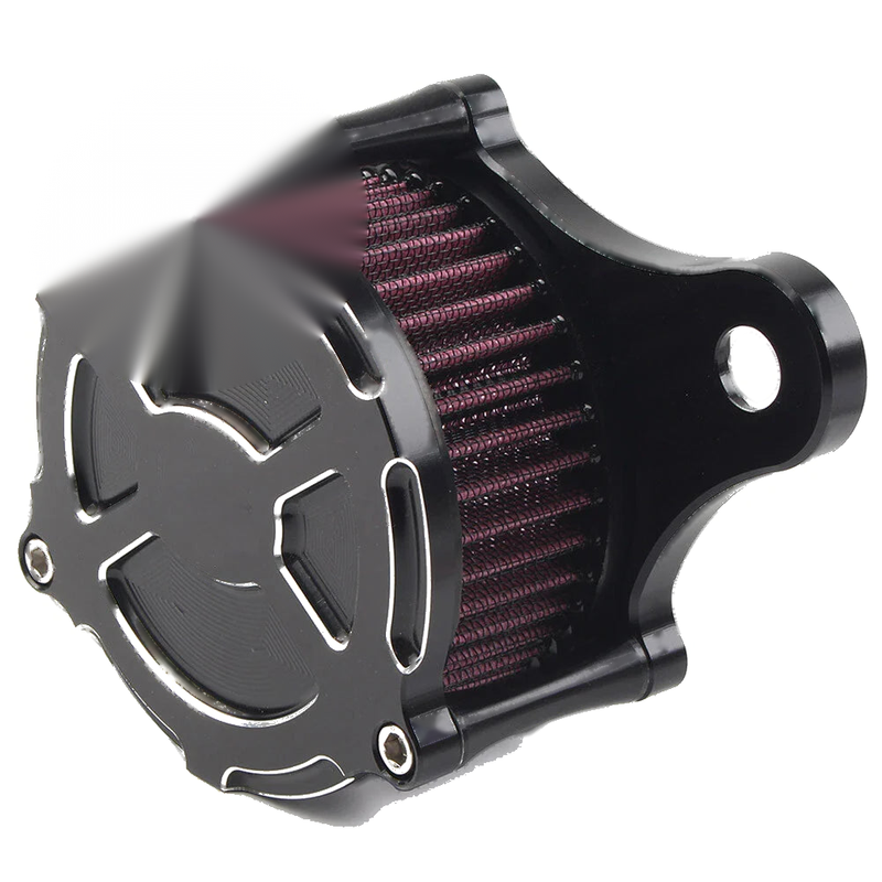 Harley Dyna Softail Road King Black Air Cleaner Red Intake Filter Kit (2006-2023)