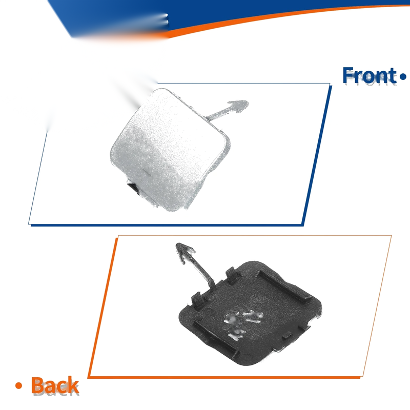 BMW 525i 528i (2001-2007) Silver Tone Tow Hook Cover