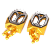 Kawasaki KX250 KX450 Gold Shark Teeth Racing Foot Pegs (2008-2015)