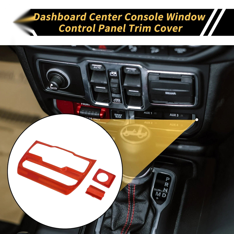 Jeep Wrangler JL JLU Dashboard Control Panel Cover (2018-2023)
