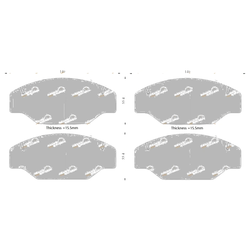Toyota Dyna Brembo Front Disc Brake Pad Set 1.8L 2Y (1987–1995)