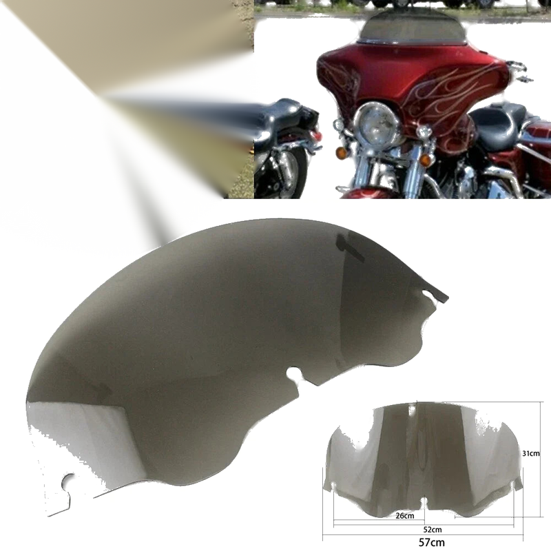 Harley Touring Electra Glide EFI FLHTI 10" Wave Windshield (1996-2013)