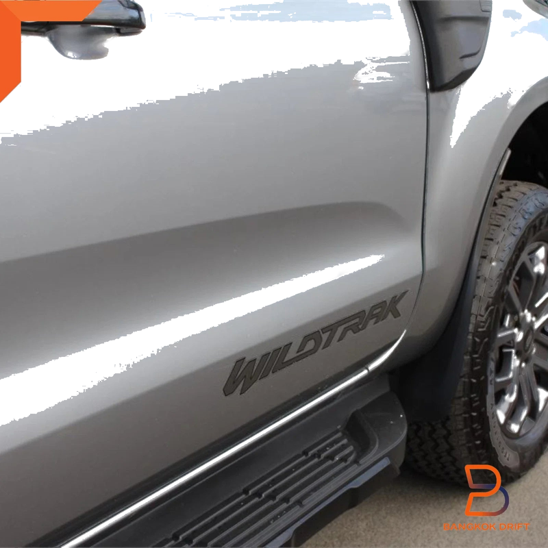 Ford Ranger Light Grey Silver Wildtrak Front Door Side Decal Sticker (15-18)