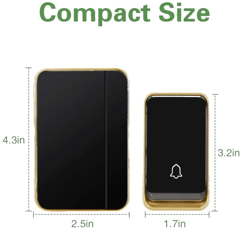 K0606 Waterproof Wireless Doorbell - No Battery Required