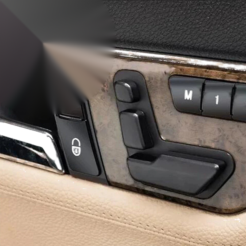 Benz C-Class W204, E-Class W212 4 x Door Unlock Switch Button Trim Covers