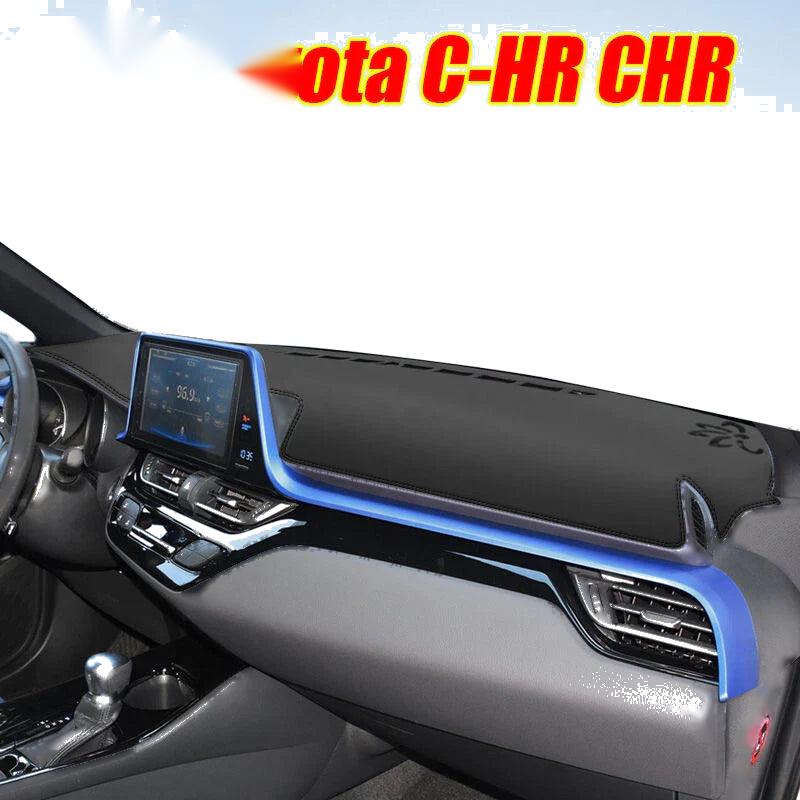 Toyota CH-R Dashboard Cover Black Leather (2017–2023)
