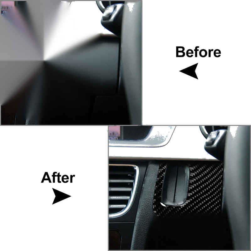Audi A4 A5 S5 Carbon Fiber Engine Start Key Frame Cover (2008-2016)