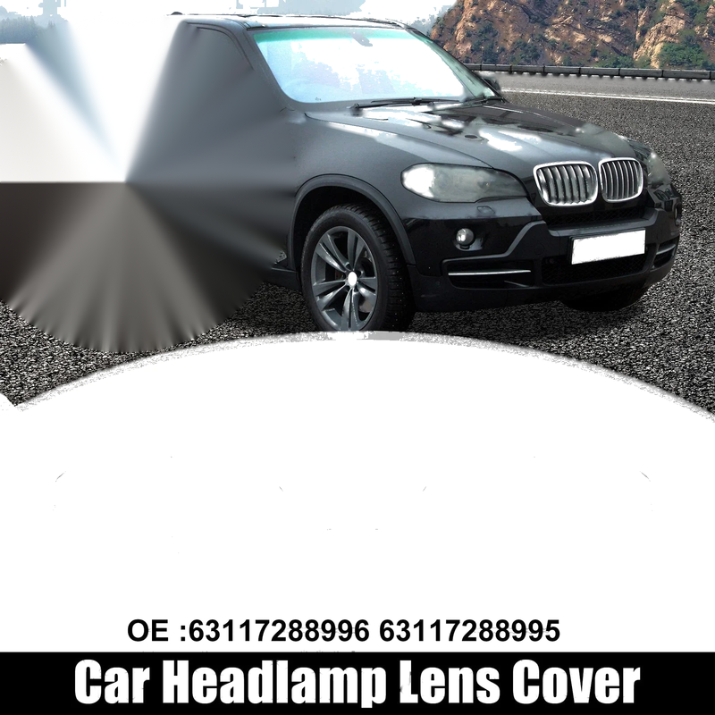BMW X5 E70 Pair Front Headlight Lens Cover Cap (2007-2013)