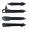 Hyundai Tucson 4 x Front Rear Outer Door Handles Black (2004–2010)