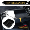 Chevy Silverado 1500 & GMC Sierra Center Console Organizer Tray Black