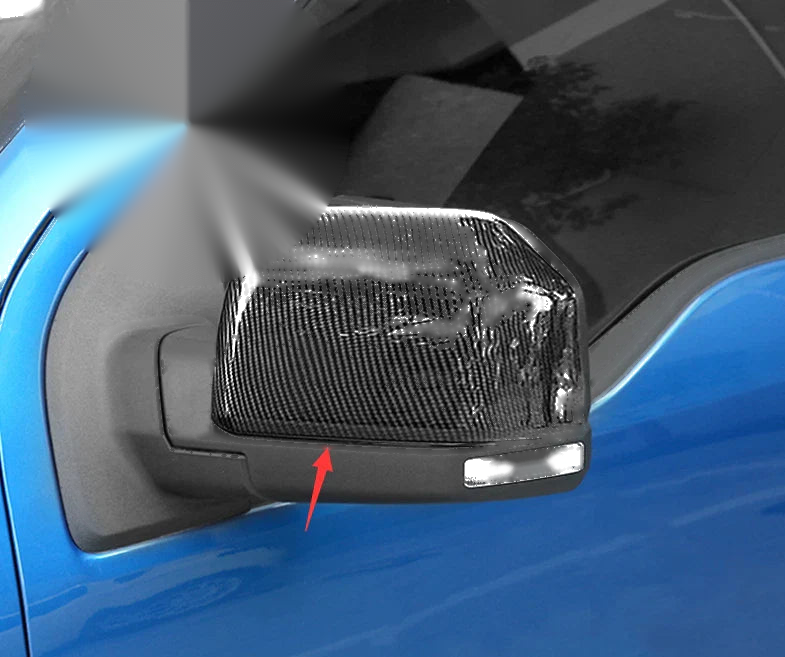 Ford F150 ABS Carbon Fiber Rearview Side Mirror Covers (2015-2019)