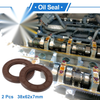 Make Model Oil Seal / 38x62x7mm / Rotary Shaft Seal FKM Rubber Brown 2 x