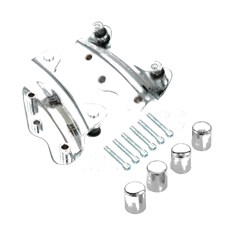 Harley Street Glide Chrome 4 Point Docking Kit w Covers (2009 - 2013)