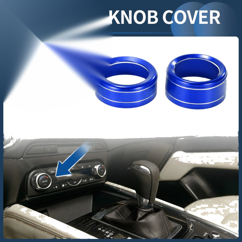 Mazda 3 Touring 3 x AC Media Volume Switch Knob Cover Ring (2017-2018)