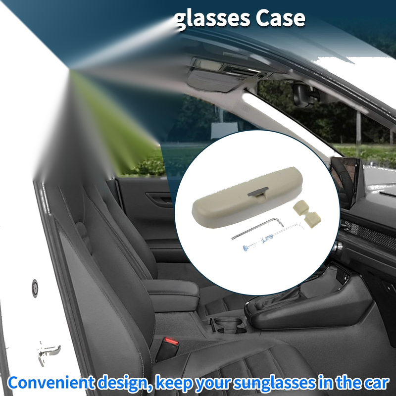 Ford Everest Eyeglasses Holder Storage Box Beige Sunglasses Case (2015-2021)