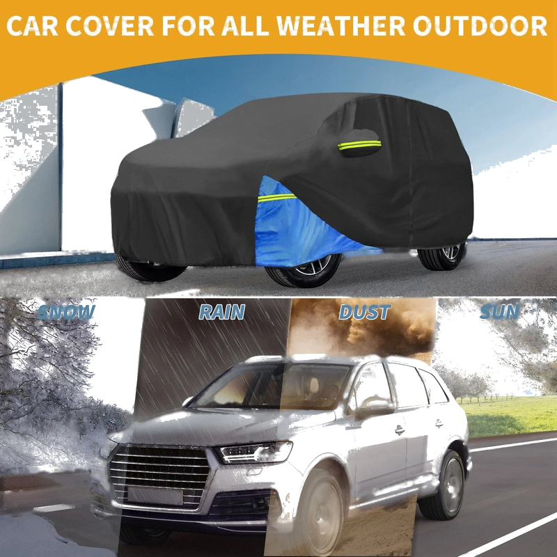 Toyota Highlander Waterproof Car Cover (Oxford Cloth, Black)