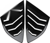 Ford Fusion Mondeo Pair / Rear Side Window Louvers Cover (2013–2022)