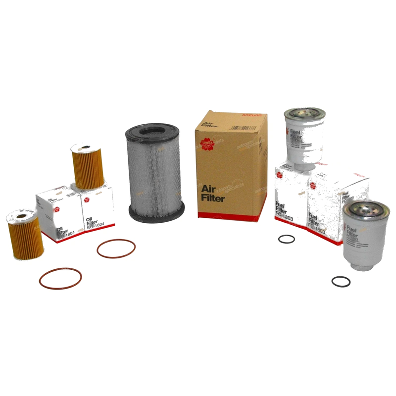 Navara D22 Oil, 1 x Air,  Fuel Filter Service Kit (2001-2007)