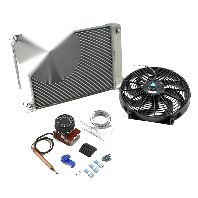 Universal Vehicles 29"x19" Aluminum Radiator Kit w/ 14" Fan