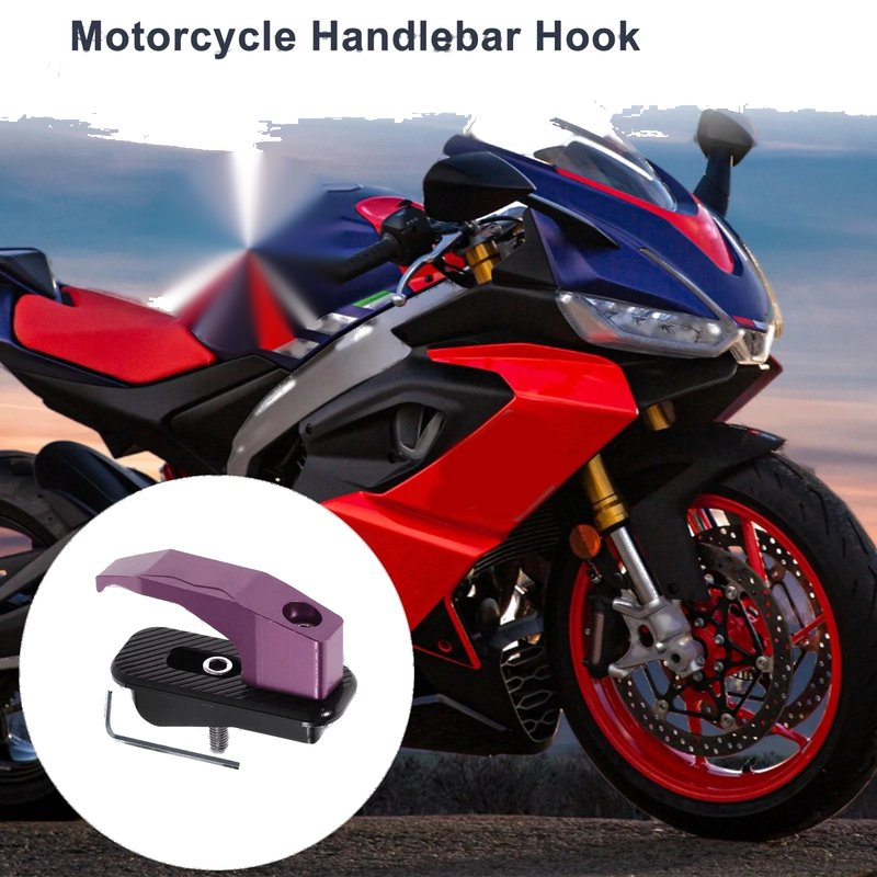 Motorcycle Rectangle Aluminum Alloy Motorcycle Hanging Hook 1 Set