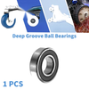 6004VV 6004VV 20x42x12mm Deep Groove Ball Bearings Silver Tone