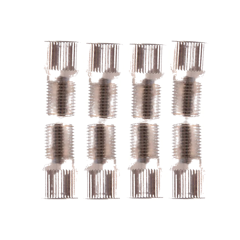 Car Truck 8 x 19mm Chrome Tyre Valve Stem Cap Extensions