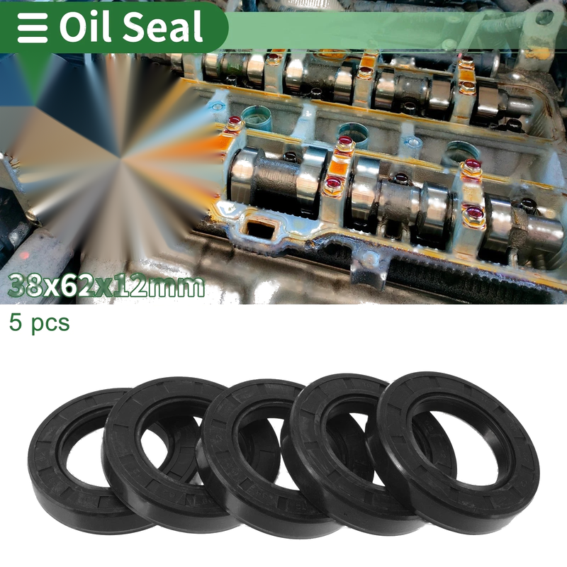 Oil Seal 5 x 38x62x12mm NBR Black