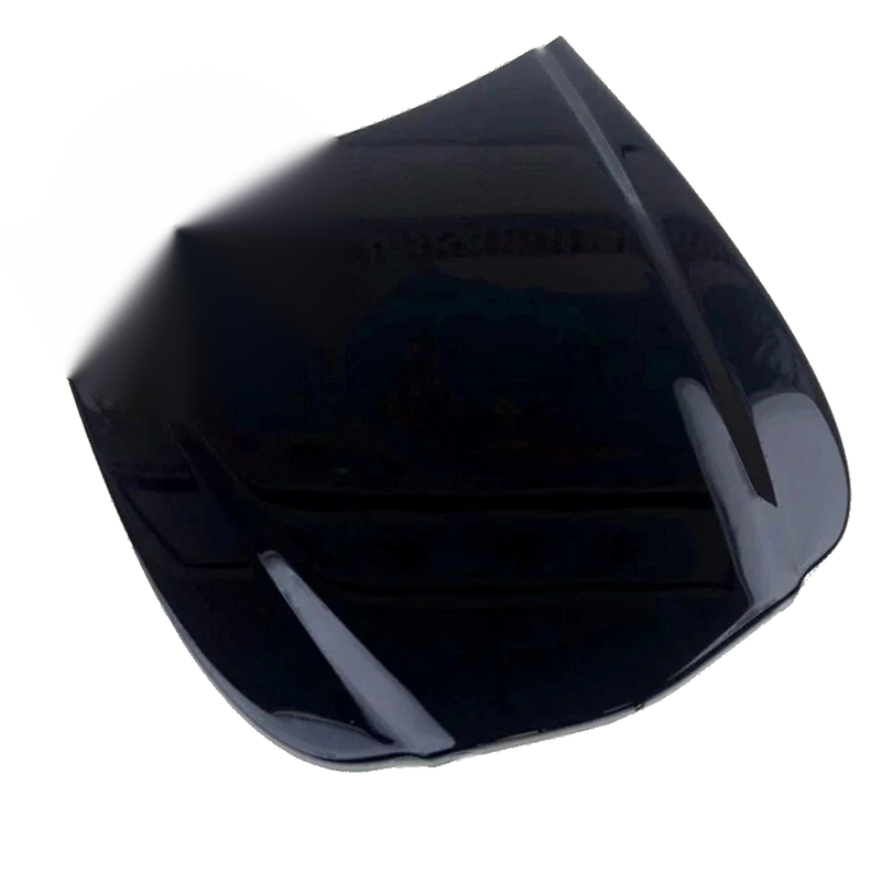 Mini Car Hood 10.2"x11.8" Black Metal Vinyl Wrap (All Years)