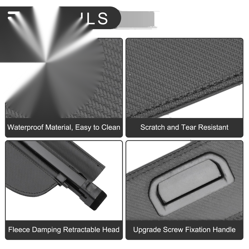 Subaru Outback (2010-2014) Black Carbon Fiber Retractable Cargo Cover