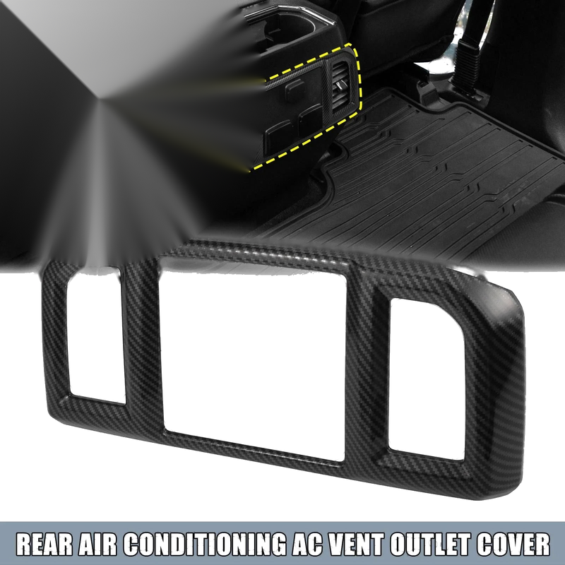 Ford F150 Carbon Fiber Rear AC Vent Outlet Cover (2015-2023)