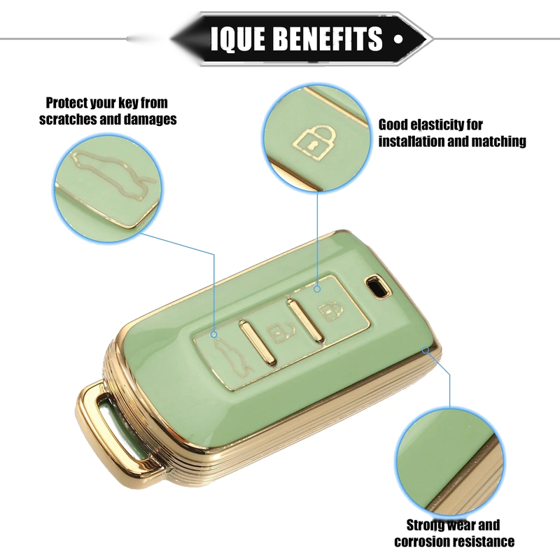 Mitsubishi Outlander TPU Green Remote Key Fob Cover (2014-2023)