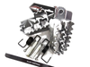 Honda CRF70 (2005-2015) - Left & Right Pair Silver Foot Pegs Set