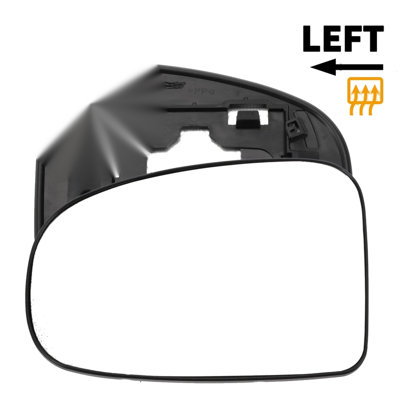 TOYOTA PRIUS Left Side White Mirror Glass Back Heated (2009–2016)