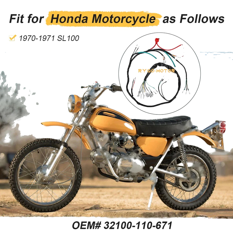 Honda SL100 Main Wire Harness (1970–1971)