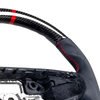 Ford Mustang Mach-E Carbon Flat Bottom Leather Steering Wheel (2021-2024)