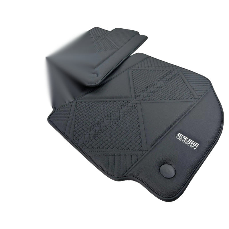 Ferrari F8 Spider Black Leather Floor Mats (2020-2023)