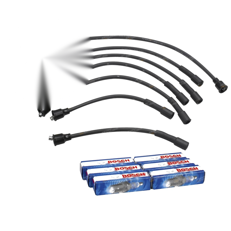 Ignition Leads + Spark Plugs Set Landcruiser FJ80R (1990–1992)