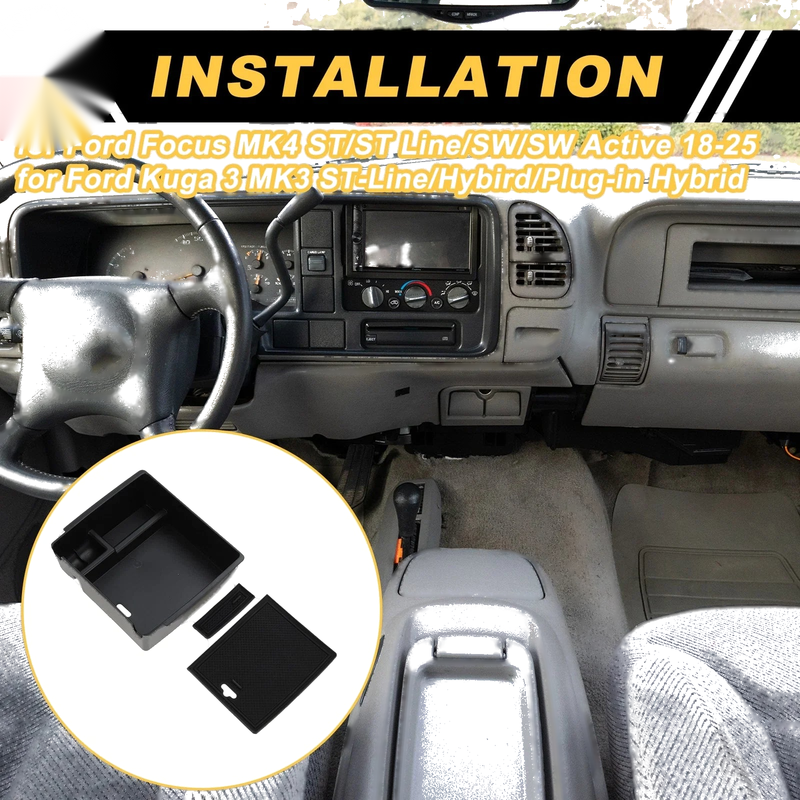 Ford Focus MK4 ST / ST Line / SW Center Console Organizer Tray (2018-2023)