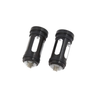 Harley 2 x Black CNC Edge Cut Brake Shifter Peg Billet
