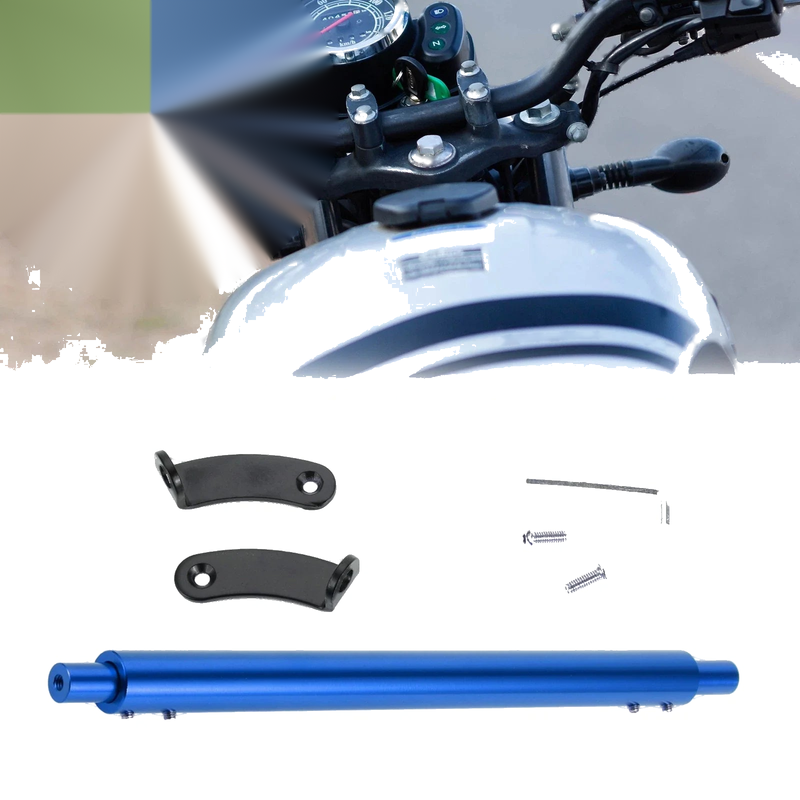 Motorcycle Cross Bar Handlebars Black Blue