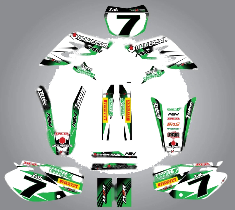Kawasaki KX 125 Custom Graphic Kit (2003-2012)
