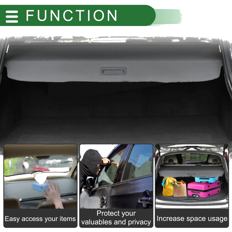 Volvo V60 (2010-2017) - Retractable Aluminum Alloy Canvas Cargo Cover