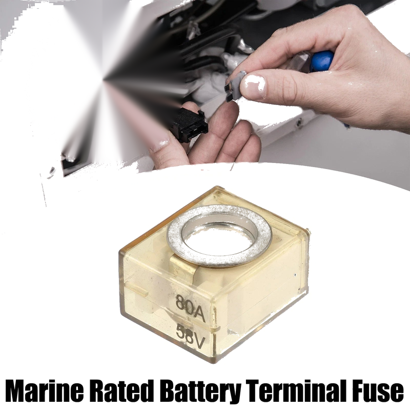 Marine Battery 58V Fuse Terminal 80A Waterproof