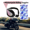 Motorcycle Riding Goggles Multicolour Lens Black Frame Cycling Sunglasses