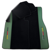 Rolls Royce Spectre (2023-2024) Green Leather AutoWin Black Floor Mats