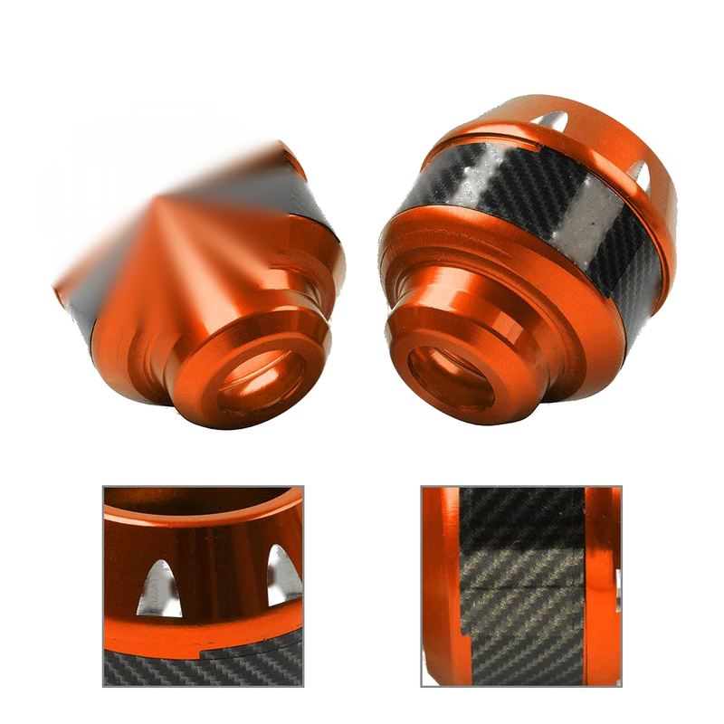 Make & Model  - Orange 2 x Motorcycle Front Fork Frame Sliders