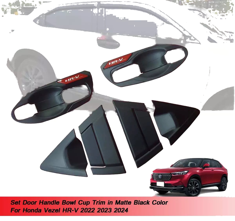 Honda Vezel HR-V Matte Black Door Handle Bowl Cover (2022-2024)