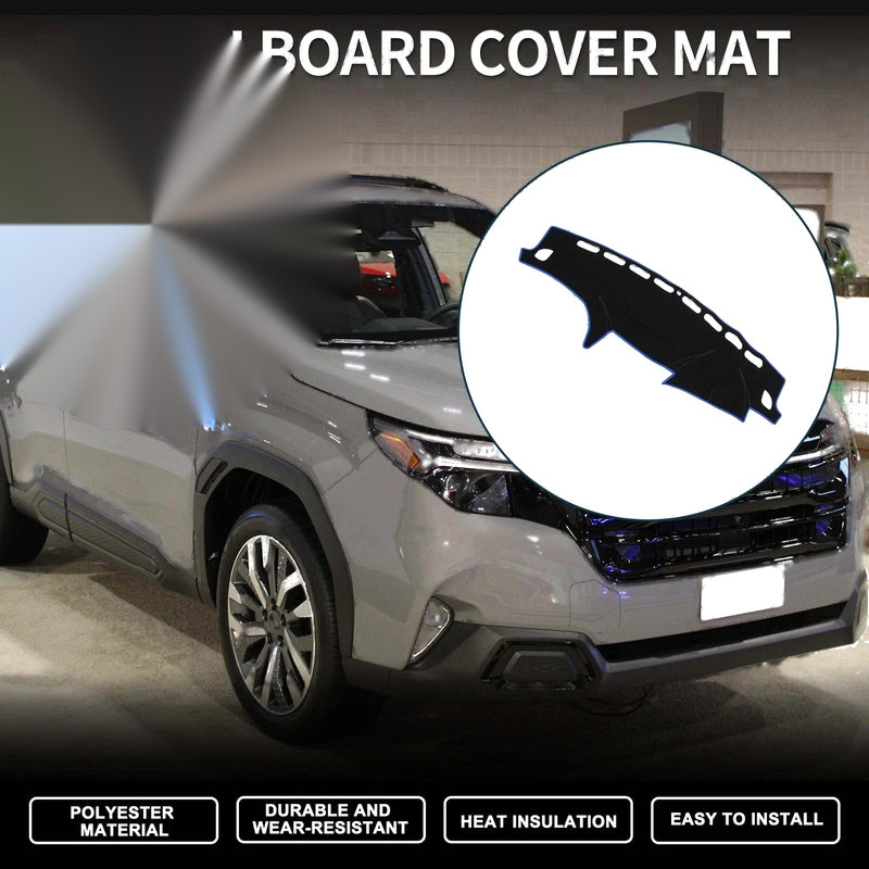 Subaru Forester SH Series (2007-2012) Black Blue Dash Cover Mat